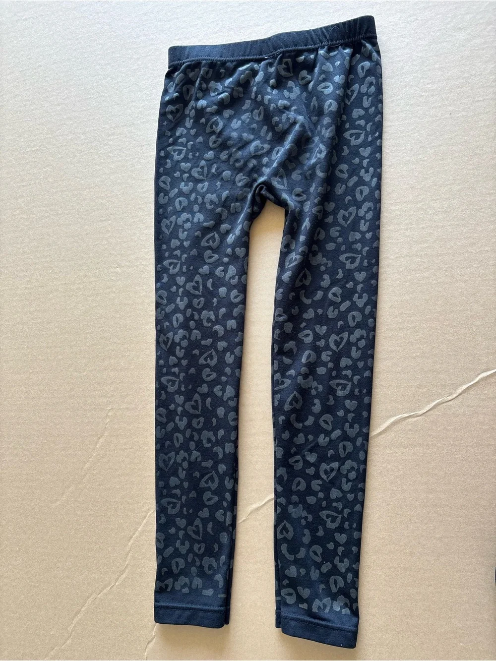The Children's Place Black Heart & Leopard Print Leggings